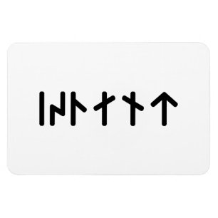 Magnet Flexible Islande ᛁᛋᛚᛅᚾᛏ ~ Runes Futhark jeune
