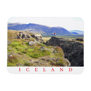 Magnet Flexible Islande Aimant frigo vue de la crête médio-atlanti
