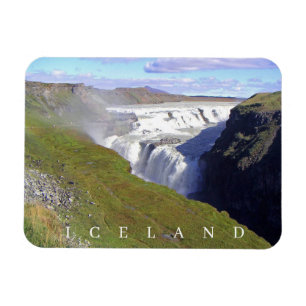 Magnet Flexible Islande Gullfoss Waterfall vue réfrigérateur aiman