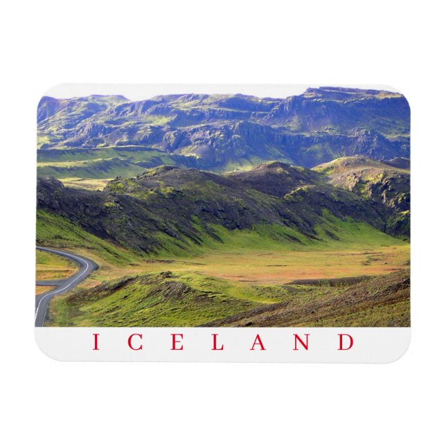 Magnet Flexible Islande paysage vue aimant frigo (Horizontal)