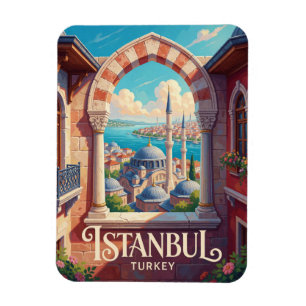 Magnet Flexible Istanbul Turquie Bosphore Architecture Ottomane