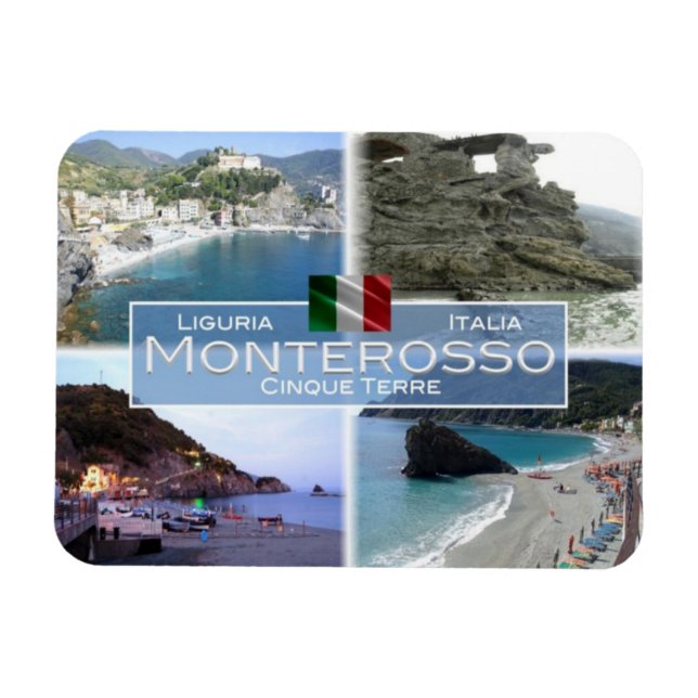 Magnet Flexible IT Italie - Monterosso - Cinque Terre - (Horizontal)