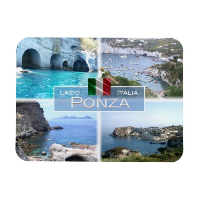 Magnet Flexible IT Italie - Ponza - Punta del Papa - Cala Fonte - (Horizontal)