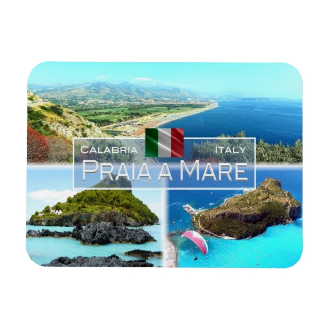 Magnet Flexible IT Italie - Praia a Mare - Dino Island - (Horizontal)