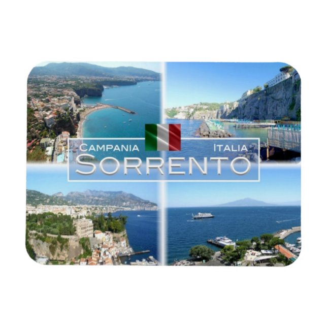 Magnet Flexible IT Italie - Sorrento - Napoli - Vesuvio - (Horizontal)