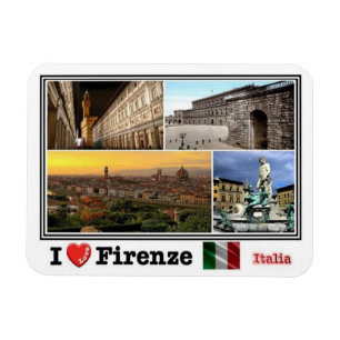 Magnet Flexible IT Italy - Firenze - I Love Mosaic -