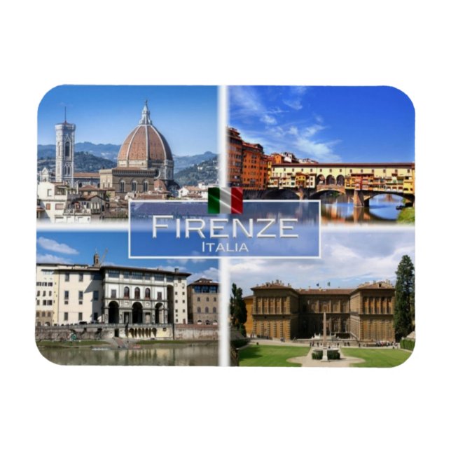 Magnet Flexible IT Italy -  Firenze Italia - Ponte Vecchio - (Horizontal)
