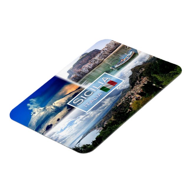 Magnet Flexible IT Sicilia - Etna - Cefalu' - Taormina - (Côté Gauche)