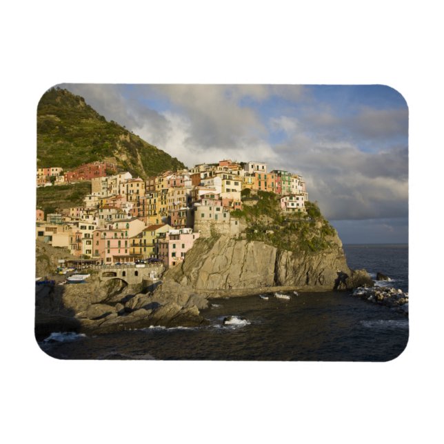 Magnet Flexible Italie, Cinque Terre, Manarola. Village sur la fal (Horizontal)