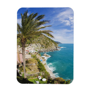 Magnet Flexible Italie, Cinque Terre, Vernazza, Ville en pente de