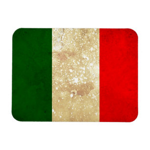 Magnet Flexible Italie Drapeau à Grunge