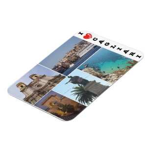Magnet Flexible Italie - Sardaigne - Cagliari - I Love