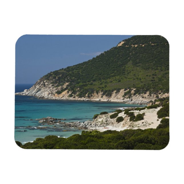 Magnet Flexible Italie, Sardaigne, Solanas. Beach. (Horizontal)