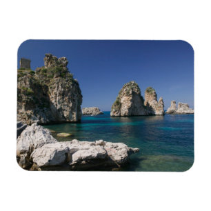 Magnet Flexible Italie, Sicile, Scopello, Roches près de Tonnara