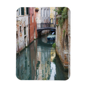 Magnet Flexible Italie, Venise, reflets et petit pont de
