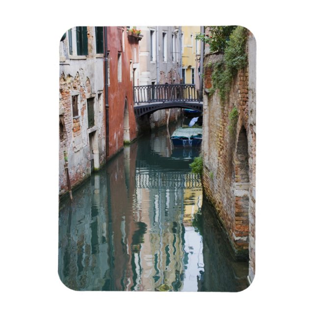 Magnet Flexible Italie, Venise, reflets et petit pont de (Vertical)