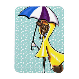 Magnet Flexible Italien Greyhound Umbrella Crazy