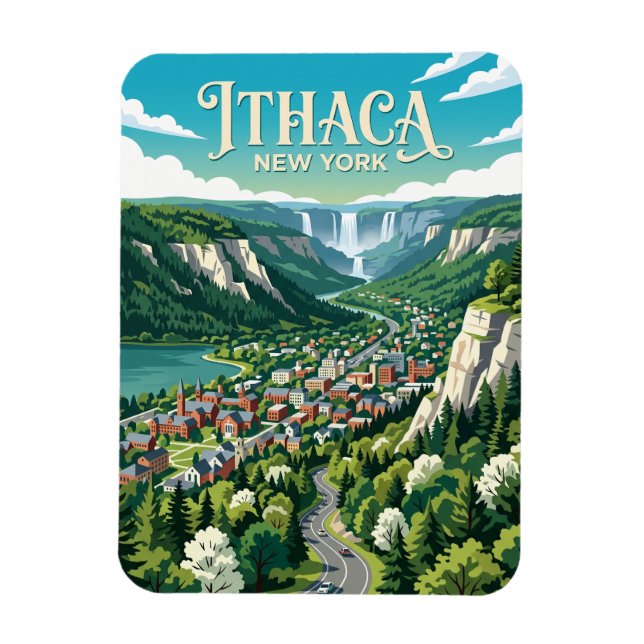 Magnet Flexible Ithaca États-Unis (Vertical)