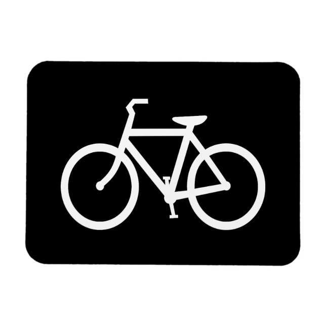 Magnet Flexible Itinéraire Vélo Blanc (Horizontal)