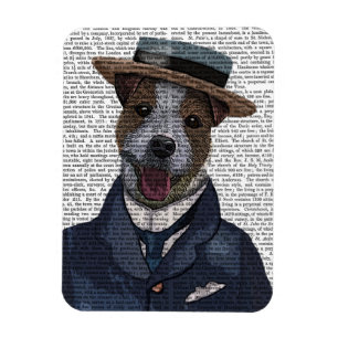 Magnet Flexible Jack Russell dans le Bateau 2