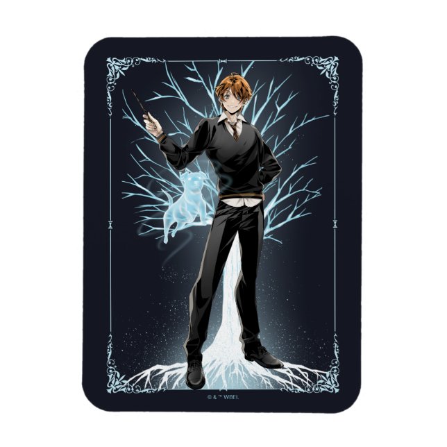 Magnet Flexible Jack Russell Terrier Patronus d'Anime Ron Weasley (Vertical)