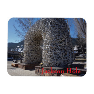 Magnet Flexible Jackson Hole Wyoming Arches de bois de cerf 