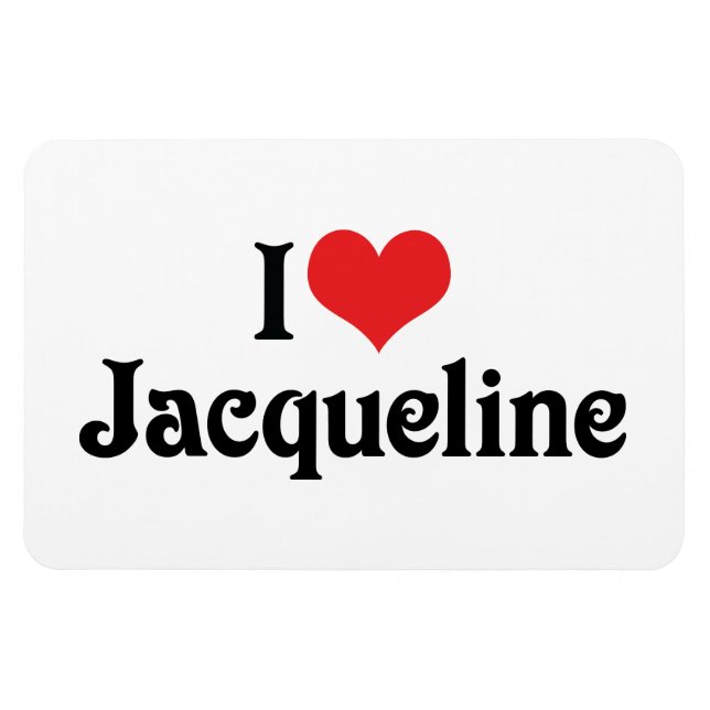 Magnet Flexible J'adore Jacqueline (Horizontal)
