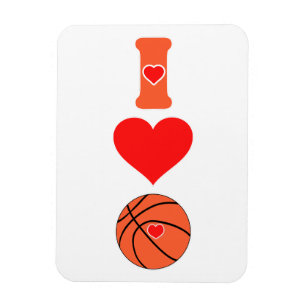 Magnet Flexible J'adore le basket-ball