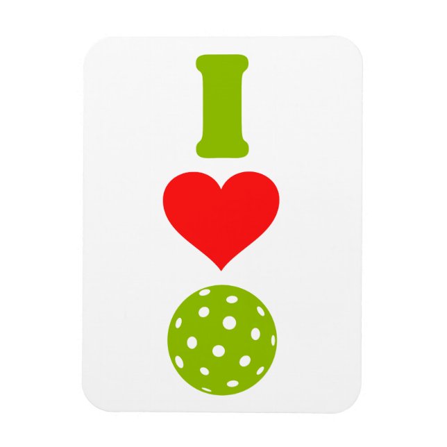 Magnet Flexible J'adore le pickleball (Vertical)