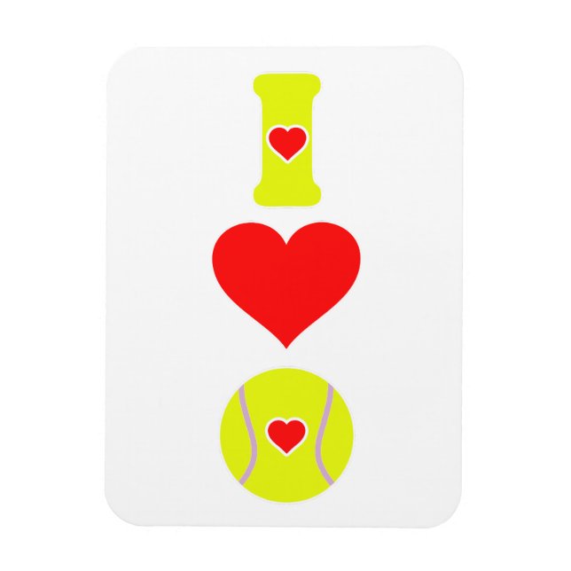 Magnet Flexible J'adore le tennis (Vertical)