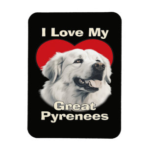 Magnet Flexible J'adore mon chien des Pyrénées