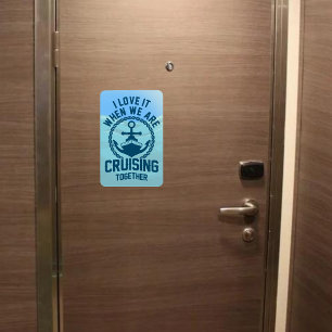 Magnet Flexible J'adore quand on fait la croisière ensemble - Port