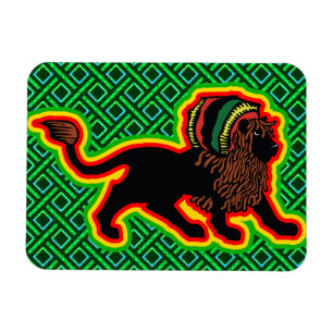 Magnet Flexible Jah King Rasta Lion