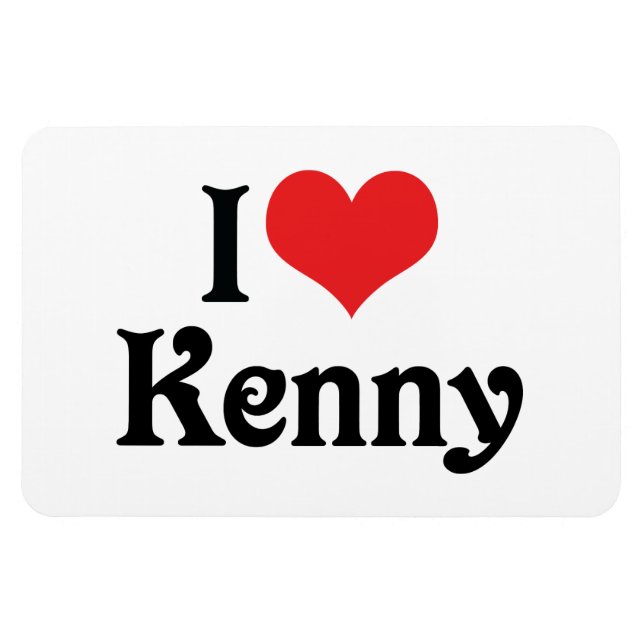 Magnet Flexible J'aime Kenny (Horizontal)