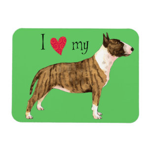 Magnet Flexible J'aime ma mini Bull Terrier
