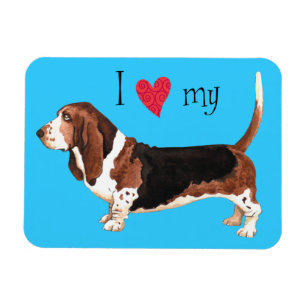 Magnet Flexible J'aime ma peau de Basset