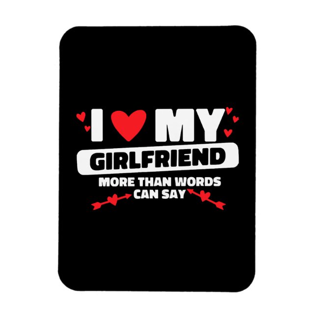 Magnet Flexible j'aime mon amie coeur (Vertical)