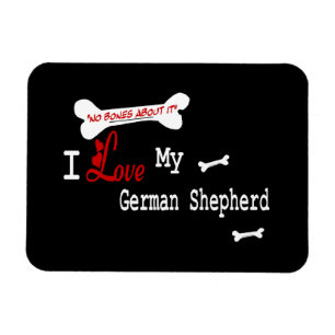 Magnet Flexible J'aime mon berger allemand