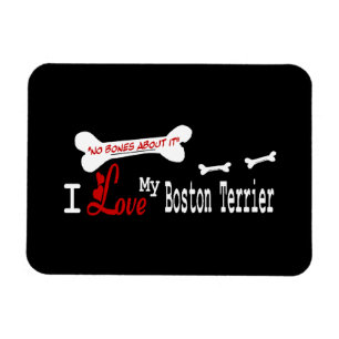 Magnet Flexible J'Aime Mon Boston Terrier