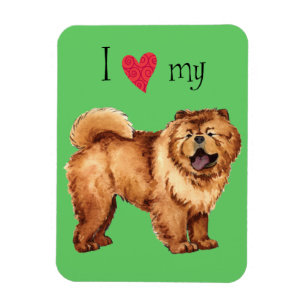 Magnet Flexible J'aime mon Chow