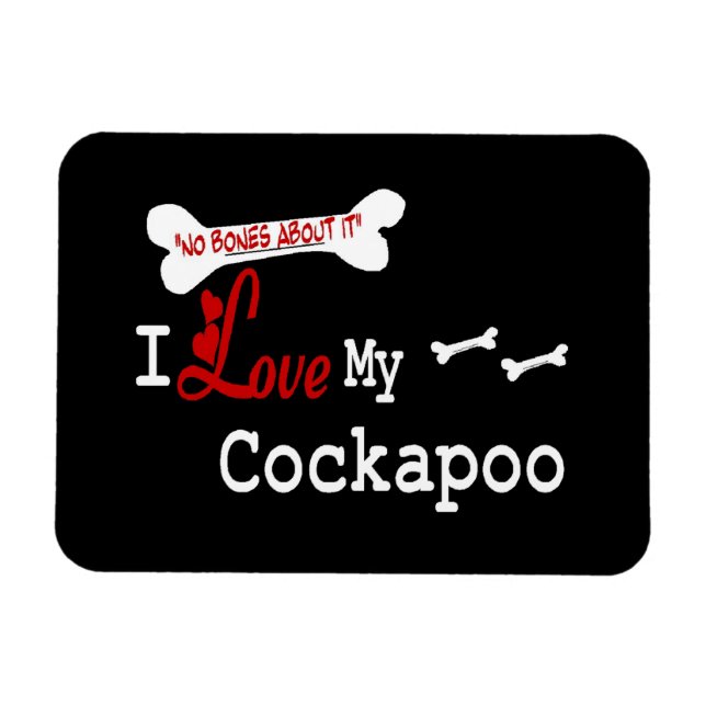 Magnet Flexible J'Aime Mon Cockapoo (Horizontal)
