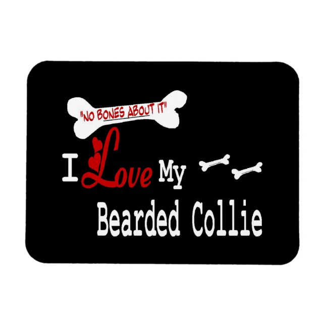 Magnet Flexible J'Aime Mon Collie Embarqué (Horizontal)