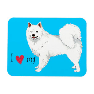 Magnet Flexible J'aime mon Eskie