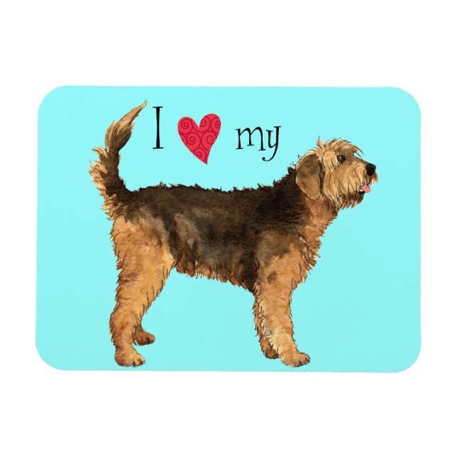 Magnet Flexible J'aime mon Otterhound (Horizontal)