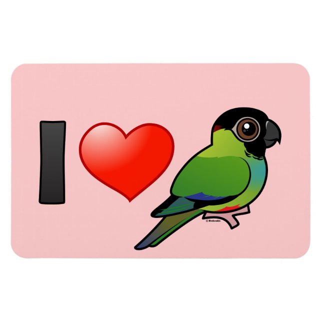 Magnet Flexible J'Aime Nanday Conures (Horizontal)