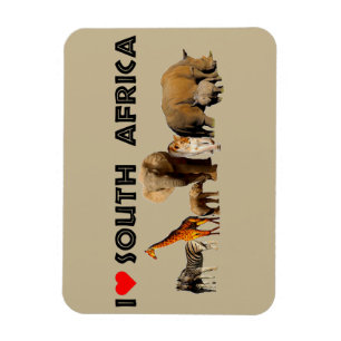 Magnet Flexible J'aime South Africa Wildlife Collector