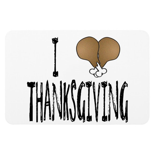 Magnet Flexible J'Aime Thanksgiving (Horizontal)