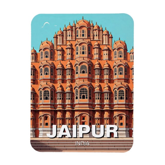 Magnet Flexible Jaipur Hawa Mahal Souvenir (Vertical)