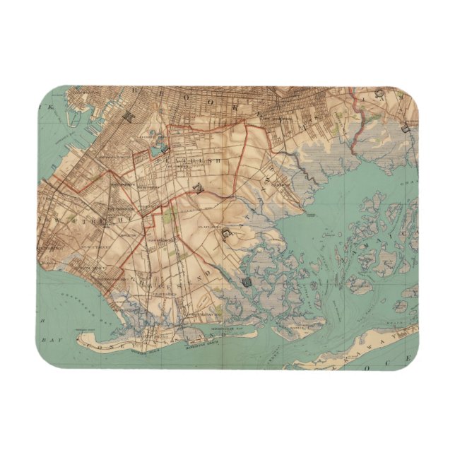 Magnet Flexible Jamaïque Bay et Brooklyn (Horizontal)
