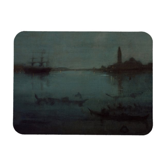 Magnet Flexible James Whistler - Nocturne : La lagune, Venise (Horizontal)